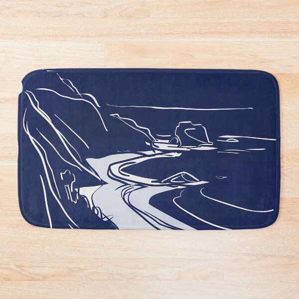 Item preview, California state - Blue Abstract Art designed and sold by shadow-bloom.