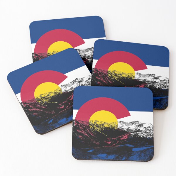 Item preview, Gift for the Outdoors | Colorado State Flag with Mountains | Western USA | Rocky Mountains designed and sold by devinswy.