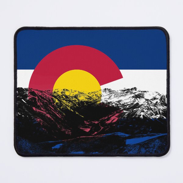 Item preview, Gift for the Outdoors | Colorado State Flag with Mountains | Western USA | Rocky Mountains designed and sold by swycinskydesigns.