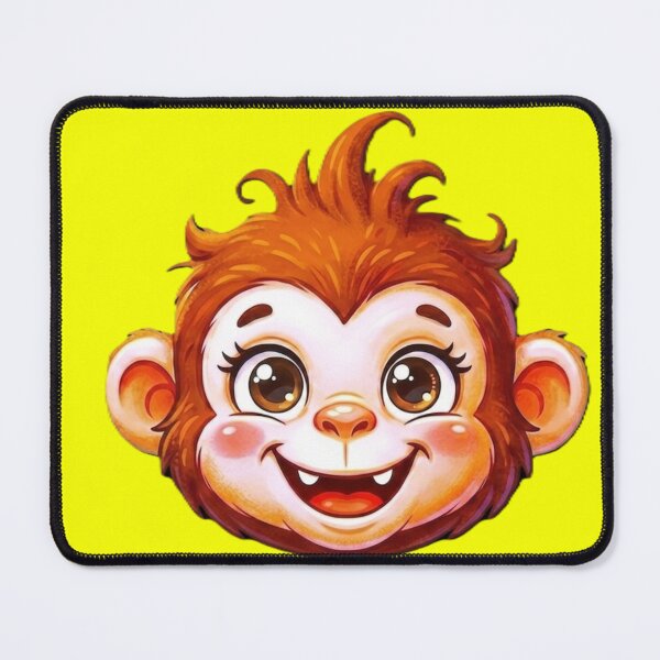 Item preview, Digital portrait of a smiling young monkey designed and sold by Giusee-p.
