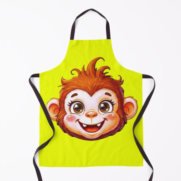 Item preview, Digital portrait of a smiling young monkey designed and sold by Giusee-p.