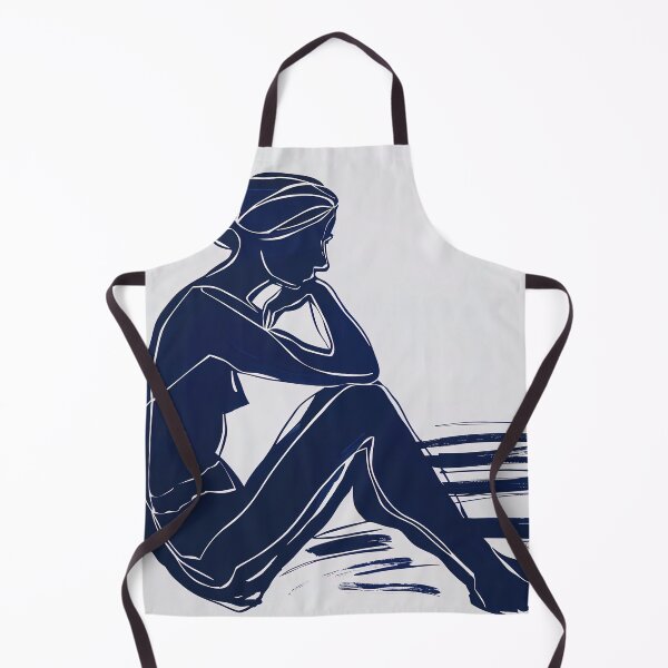 Item preview, Calmness - Blue Abstract Art designed and sold by shadow-bloom.