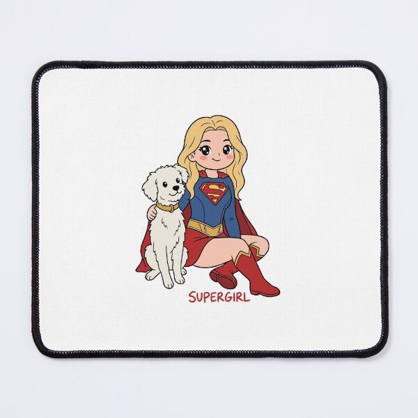 Item preview, Title: Kawaii Galactic Duo – Supergirl & Krypto designed and sold by What you are is Beautiful.