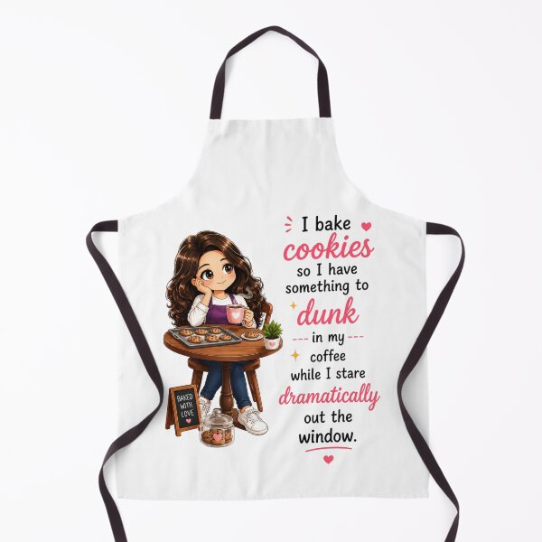 Item preview, I Bake Cookies So I Have Something to Dunk in My Coffee While I Stare Dramatically Out the Window designed and sold by thecookiegallery.