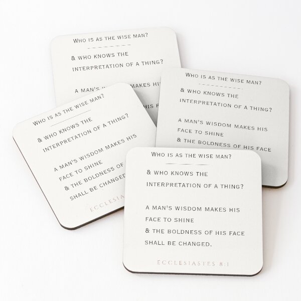 Item preview, Ecclesiastes 8:1 designed and sold by Undonemadenew.