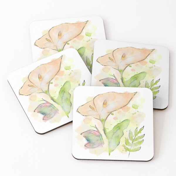 Item preview, Calla Lily Watercolor Art by Denise Bueno designed and sold by Rosdeny.