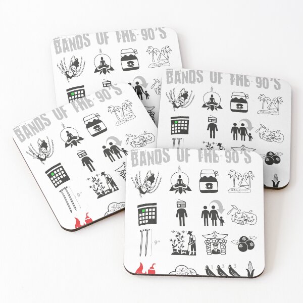 Item preview, 90s Music Acts Visual Puzzle Graphic designed and sold by NeonMashup.