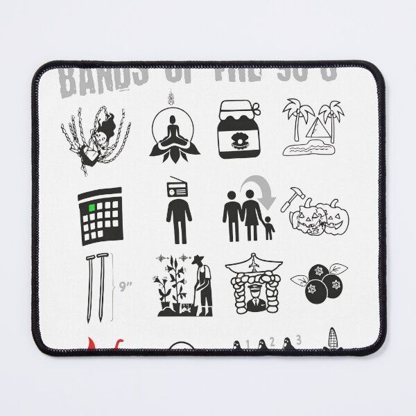 Item preview, 90s Music Acts Visual Puzzle Graphic designed and sold by NeonMashup.