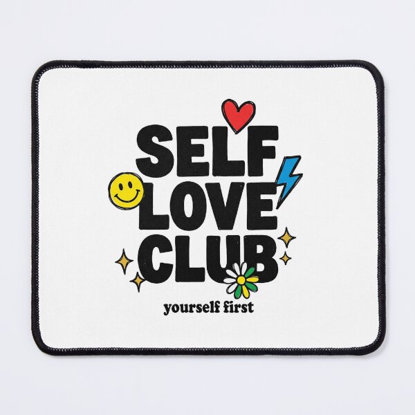Item preview, Self Love Club T-Shirt – Yourself First Positive Affirmation Tee designed and sold by PlushFutura.