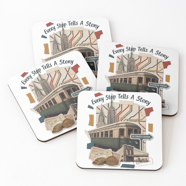 Item preview, Manhattan Subway Vintage Collage Urban Transit Art designed and sold by Mahilis.