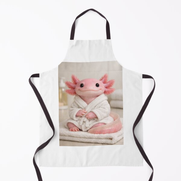Item preview, Cozy Bathrobe Axolotl designed and sold by Sillytoe.
