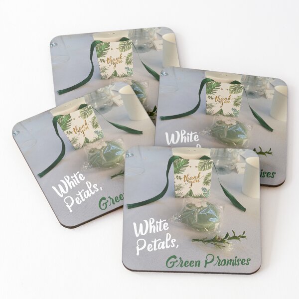 Item preview, White Petals, Green Promises designed and sold by Sibyl-Arts.