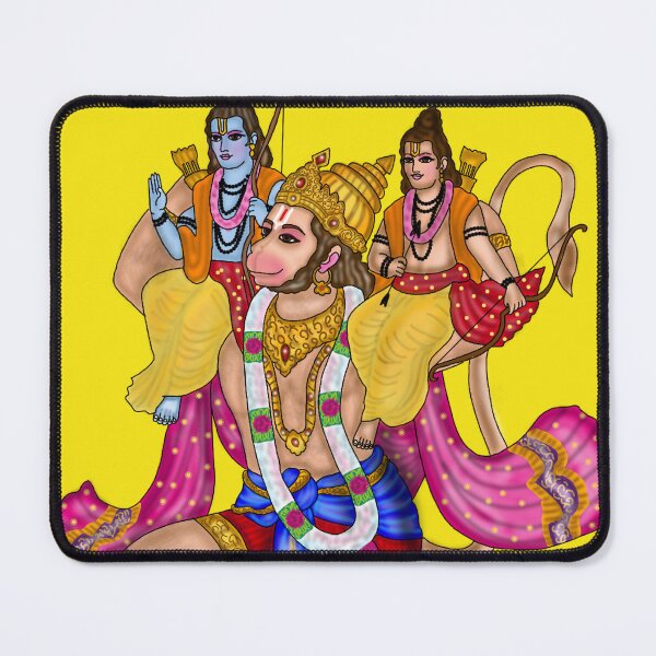 Item preview, Lord Hanuman Artwork | Sacred Hindu Divine Warrior Digital Art designed and sold by Harshit_Digital_Arts.