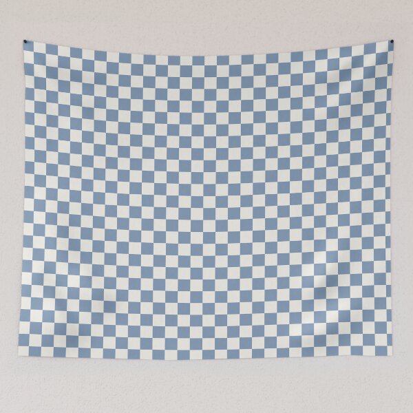 Item preview, Dusty Blue and Ivory Checkered Phone Case Gift for Mom | Minimalist Dusty Blue Checkerboard Journal Gift for Students | Cute Dusty Blue and Ivory Checkers Tote Bag Gift for Teacher designed and sold by VivaFy.