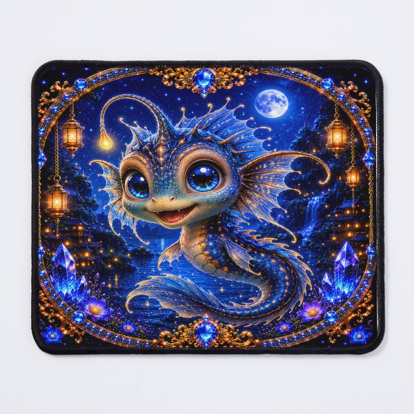 Item preview, Deep Sea Baby Dragon Fish, smile creature designed and sold by MagicPixelFrame.