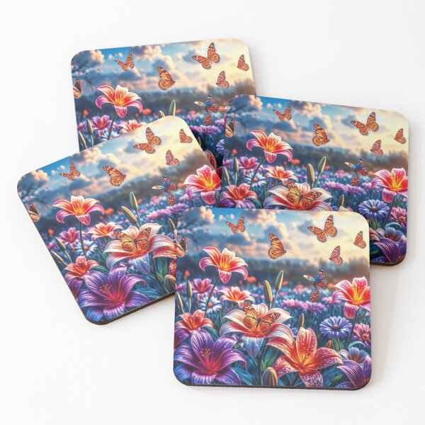 Item preview, Butterfly Lily Meadow Art designed and sold by BeautifulVirtues.