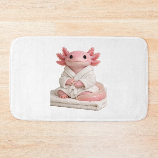 Item preview, Bathrobe Axolotl designed and sold by Sillytoe.