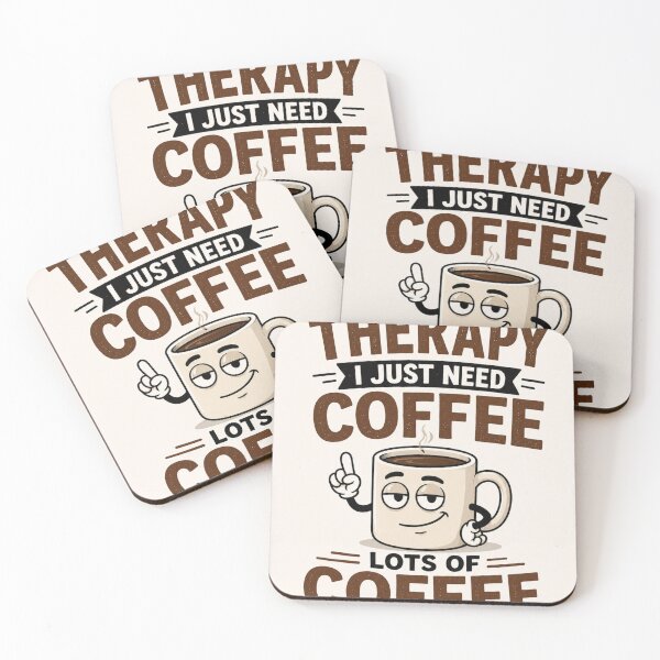 Item preview, I Don't Need Therapy, I Just Need Coffee – Funny Coffee Lover Design designed and sold by ViralStickShop.