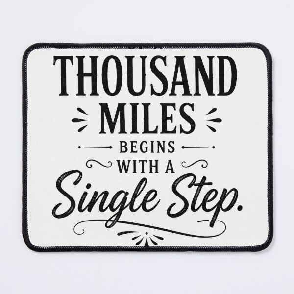 Item preview, A Journey of a Thousand Miles Begins with a Single Step – Inspirational Quote designed and sold by ViralStickShop.
