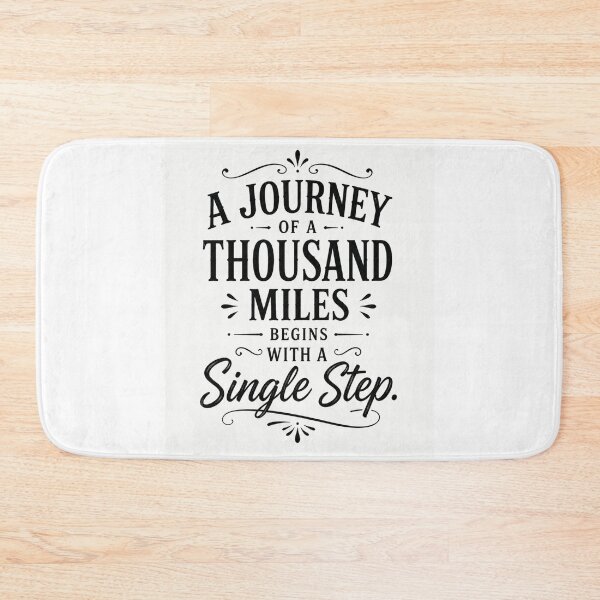 Item preview, A Journey of a Thousand Miles Begins with a Single Step – Inspirational Quote designed and sold by ViralStickShop.