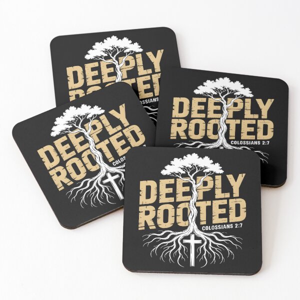 Item preview, Deeply Rooted - Colossians 2:7 Faith Based Graphic Tee designed and sold by ForgedByFaith.