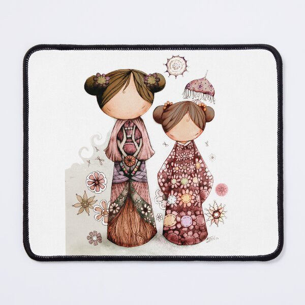 Item preview, Kawaii Kokeshi Garden Geishas designed and sold by Karin Taylor.