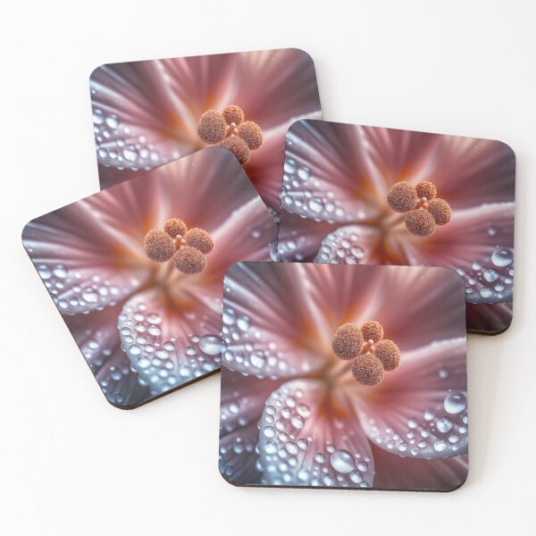 Item preview, Macro Dew Drop Flower Wall Art designed and sold by BeautifulVirtues.