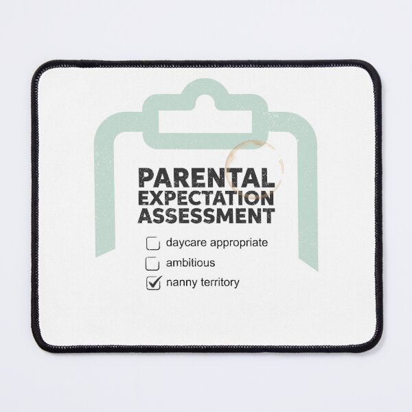 Item preview, Parental Expectation Assessment Funny Daycare Teacher Design Black Version designed and sold by The Sticky Clipboard.