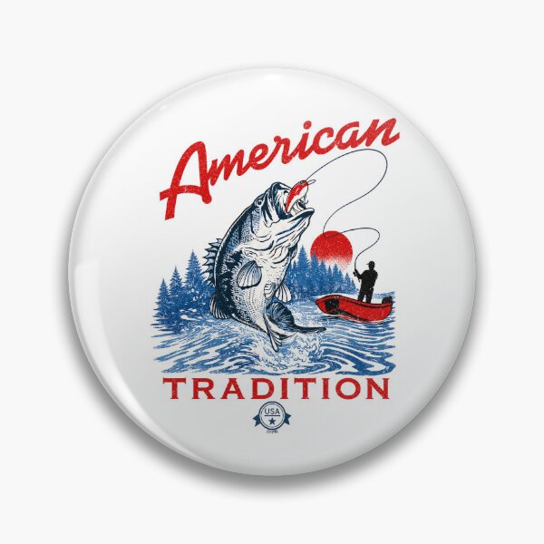 Item preview, American Fishing Tradition Vintage Bass Design designed and sold by gahteeriffico.