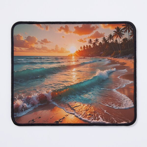Item preview, Tropical Sunset Beach Art designed and sold by BeautifulVirtues.
