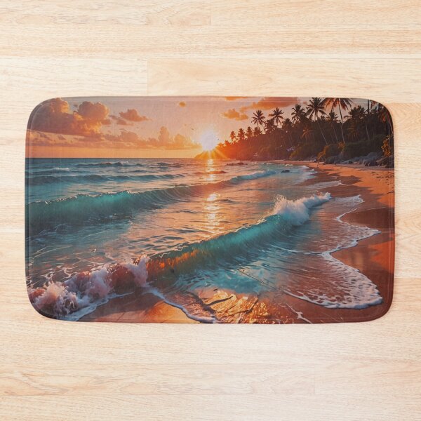 Item preview, Tropical Sunset Beach Art designed and sold by BeautifulVirtues.