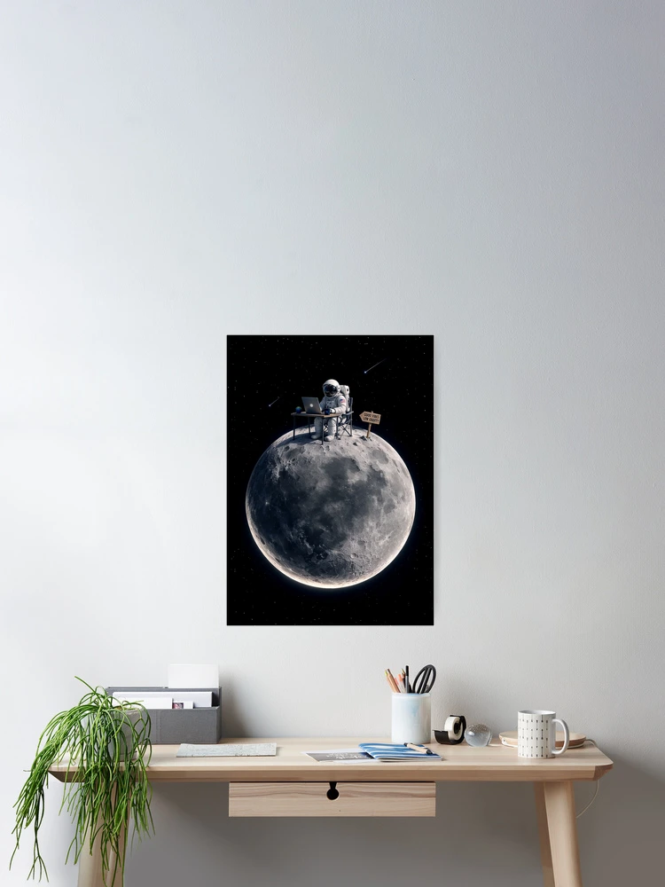 Thumbnail 2 of 3, Poster, Remote Work designed and sold by nicebleed.