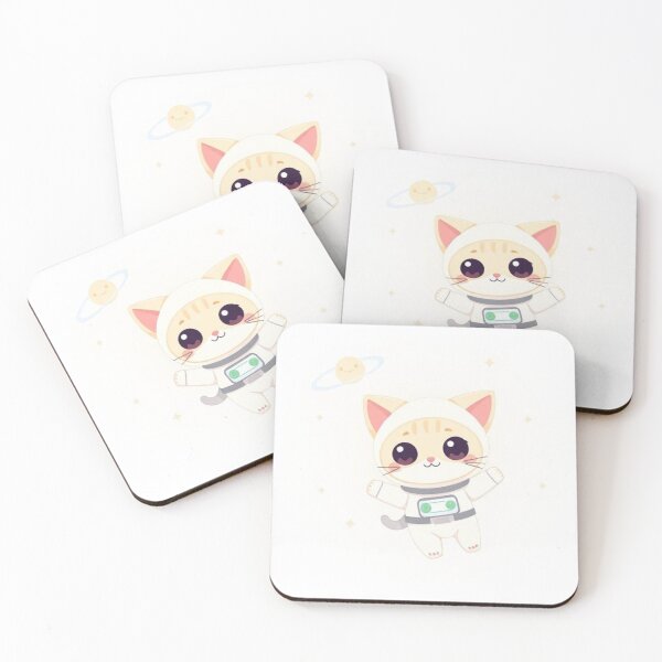 Item preview, Cute Kawaii Astronaut Cat Space Explorer designed and sold by Higherclothing.