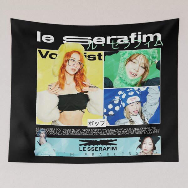 Item preview, K-pop group Le Sserafim poster visual  designed and sold by EGO! Studio.