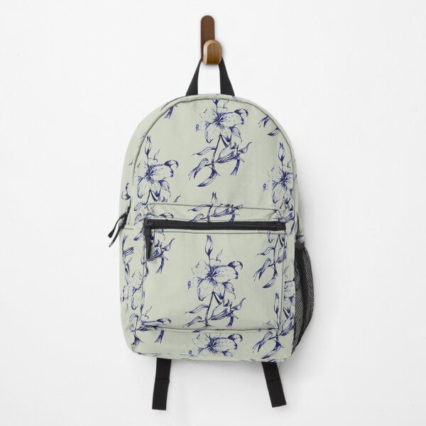 Item preview, Vintage Blue Ink Lily Botanical Illustration designed and sold by ArtistsAtticWI.