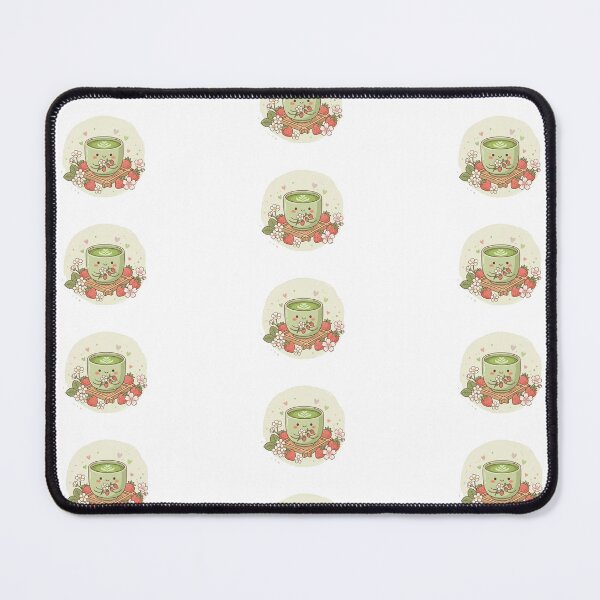 Item preview, Kawaii Matcha Mug with Strawberries and Japanese Flowers Aesthetic designed and sold by AidaAviles.