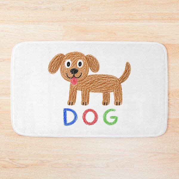 Item preview, DOG | Childlike Crayon Puppy Illustration designed and sold by Stubblejumper Artworks.