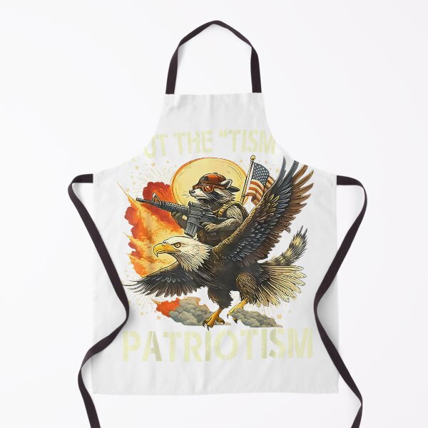 Item preview, I Put The “Tism” in Patriotism Retro Eagle Raccoon USA Flag T-Shirt designed and sold by DArtfulStudio.