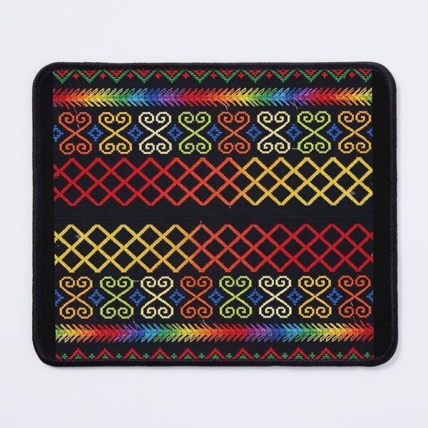 Item preview, Traditional Ethnic Textile Pattern - Handmade Multicolor Geometric Design designed and sold by ElementoVisual.