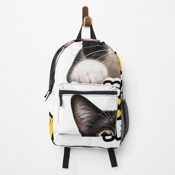 Item preview, Is It Snack Time Yet Funny Shocked Cat Meme designed and sold by MoodyMeows.
