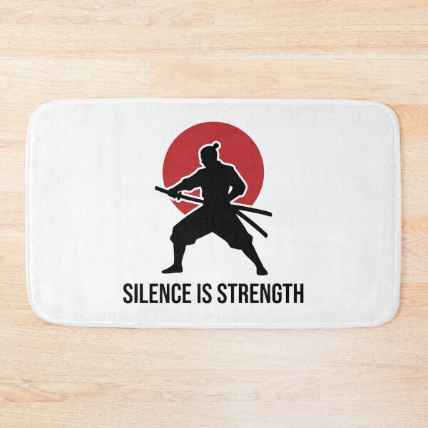 Item preview, Silent Samurai Shirt – Silence Is Strength Anime Inspired Streetwear Tee designed and sold by AD-NOVA!!!.