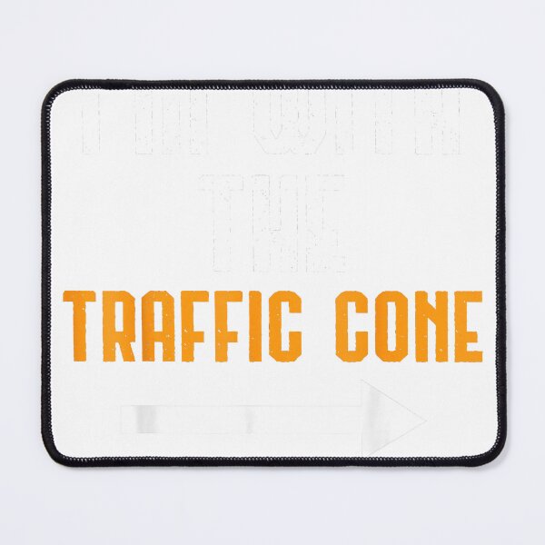 Item preview, I'm with The Traffic Cone Costume Funny Halloween Couple T-Shirt designed and sold by rawr00.