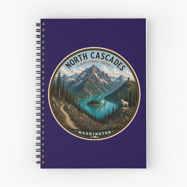 Item preview, North Cascades National Park Sticker | Washington Wilderness Badge designed and sold by Swanny's Custom T-shirt and Gift Designs.