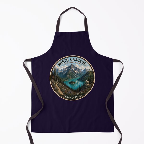 Item preview, North Cascades National Park Sticker | Washington Wilderness Badge designed and sold by Swanny's Custom T-shirt and Gift Designs.