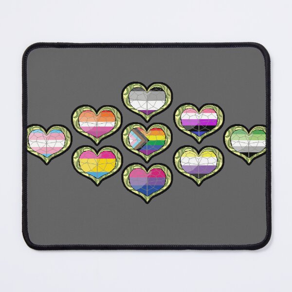 Item preview, Pride Heart Containers (Twilight Princess) designed and sold by Kitsuneki94.
