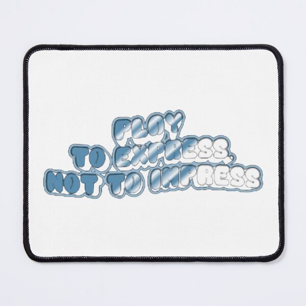 Item preview, Play to Express Not to Impress - Y2K Chrome Cyber Graphic Typography designed and sold by BileyStudios.