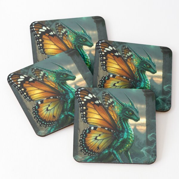 Item preview, Emerald Scales & Monarch Wings designed and sold by Stubblejumper Artworks.