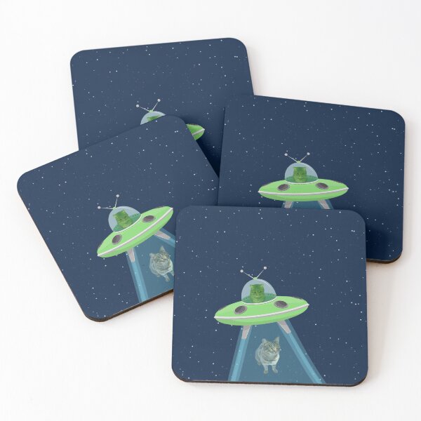 Item preview, Alien Cat Abduction designed and sold by JayCee19.
