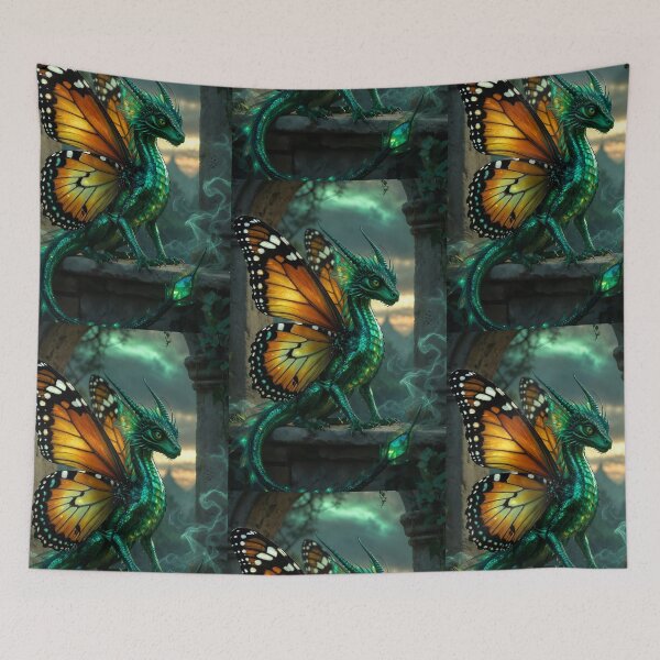 Item preview, Emerald Scales & Monarch Wings designed and sold by Stubblejumper Artworks.