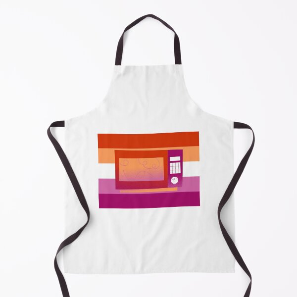 Item preview, Microwave lesbian flag designed and sold by Moth Hawke Designs.